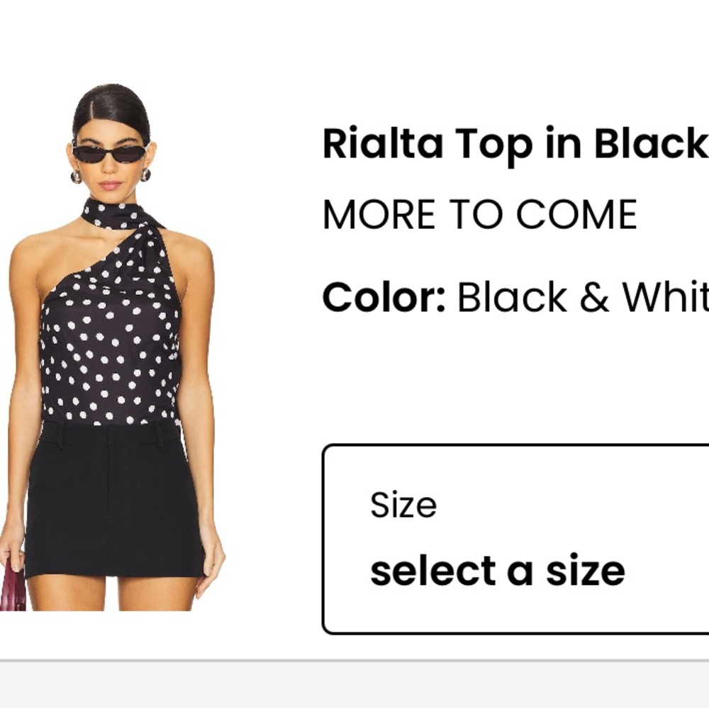 MORE TO COME POLKA DOT TOP